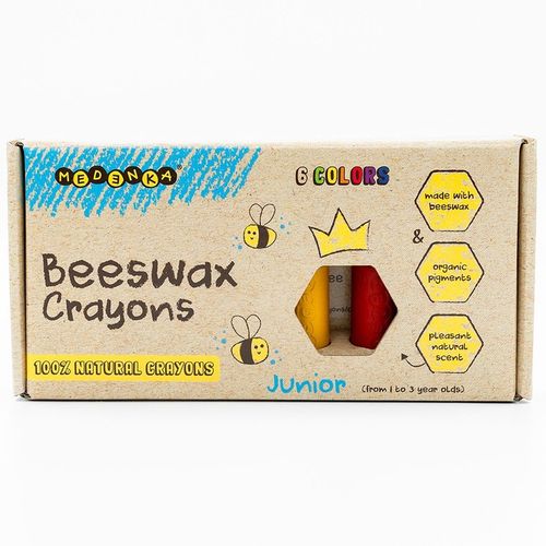 MEDENKA 100% natural kredki z wosku pszczelego 1+ na Arena.pl