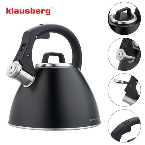 czajnik stalowy z gwizdkiem 2,5l klausberg kb-7952 na Arena.pl