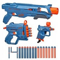 ZESTAW NERF ELITE 2.0 3 WYRZUTNIE PISTOLET KARABIN SHOTGUN I STRZAŁKI