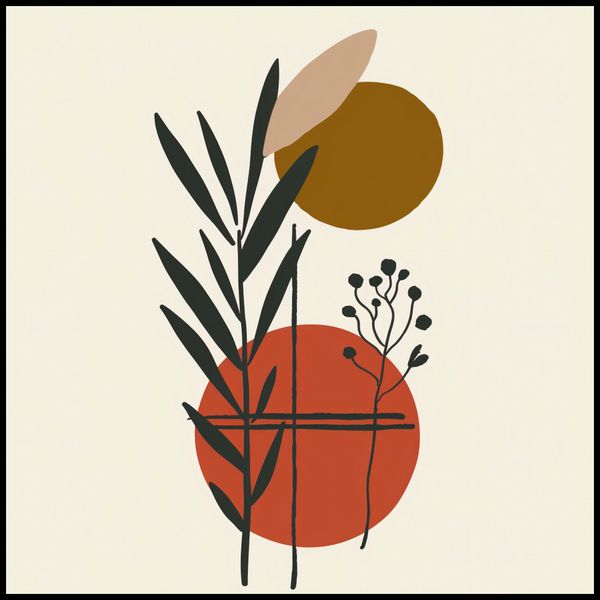 Plakat 100x100cm Kontrast w Botanice zdjęcie 2