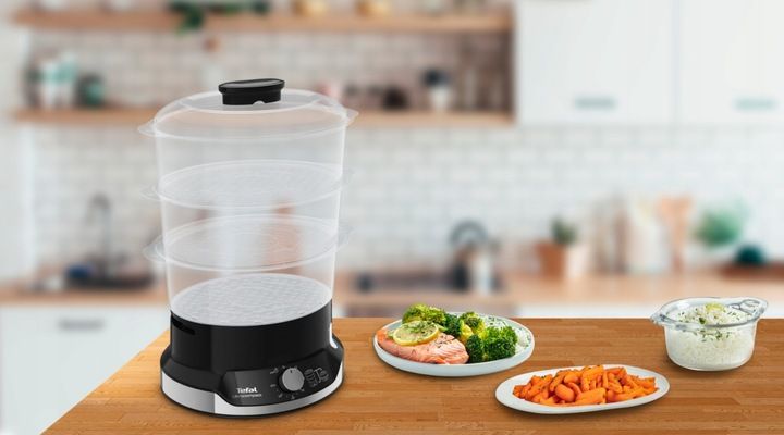 Parowar do gotowania na parze TEFAL VC2048 miska do ryżu ultrakompaktowy zdjęcie 2