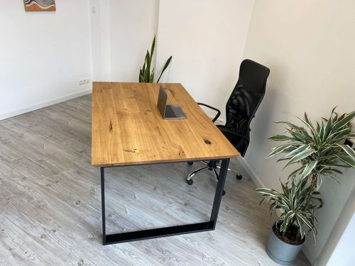 Woodsigner Biurko Dębowe U Type 150x80 na Arena.pl