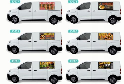 Reklama Naklejka na samochód DUŻO WZORÓW do wyboru EXTRA BURGER na Arena.pl