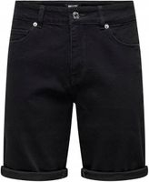 ONLY&SONS ONSPLY BLKD - Szorty jeansowe XS
