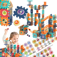 Klocki Konstrukcyjne Edukacyjne Tor Kulowy Duży Zestaw Do Składania 335 Ele