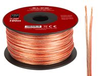 Przewód głośnikowy 2x0,22mm przezroczysty