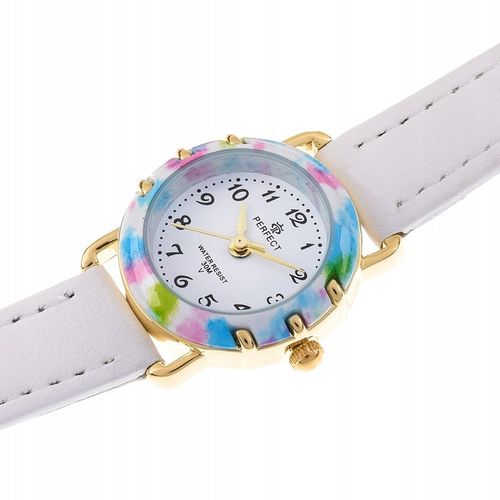 Zegarek PERFECT dla dziewczynki NA KOMUNIĘ biały prezent komunijny kwarcowy na Arena.pl