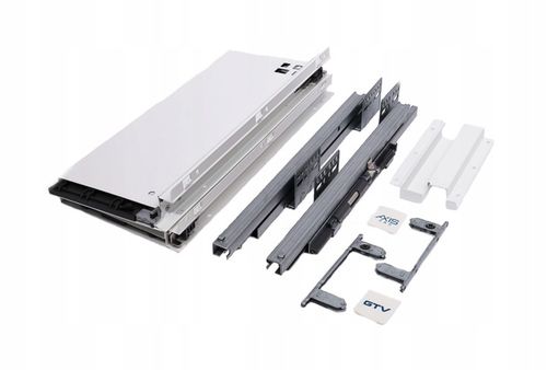 SZUFLADA GTV AXIS PRO 400C1 WYSOKA L400 H167 BIAŁA CICHY DOMYK WYSUW na Arena.pl