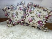 Poszewka dekoracyjna 55x55,falbana,Piwonia różowa