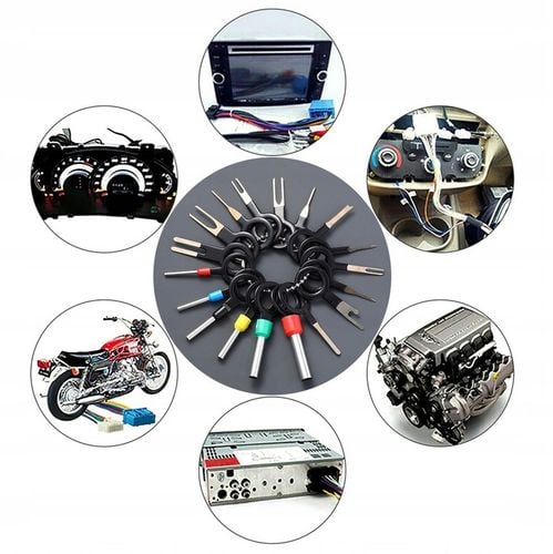 KLUCZE WYJMAKI DO DEMONTAŻU PINÓW KONEKTORÓW RADIA KOSTEK ZESTAW XXL na Arena.pl