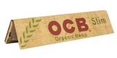 Bletki Bibułki OCB  32 szt. SLIM Organic Hemp Niebielone z Gumy Arabskiej