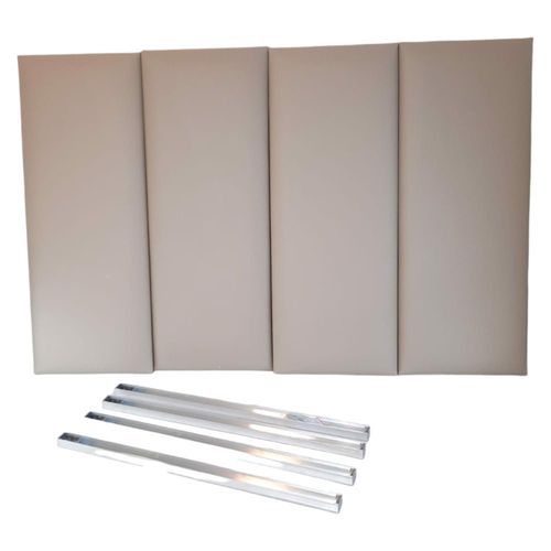 Panele Ścienne Tapicerowane 76 cm Beżowe 4 szt na Arena.pl