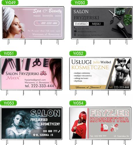 BANER REKLAMOWY 100x50cm STUDIO URODY projekt w cenie różne wzory na Arena.pl