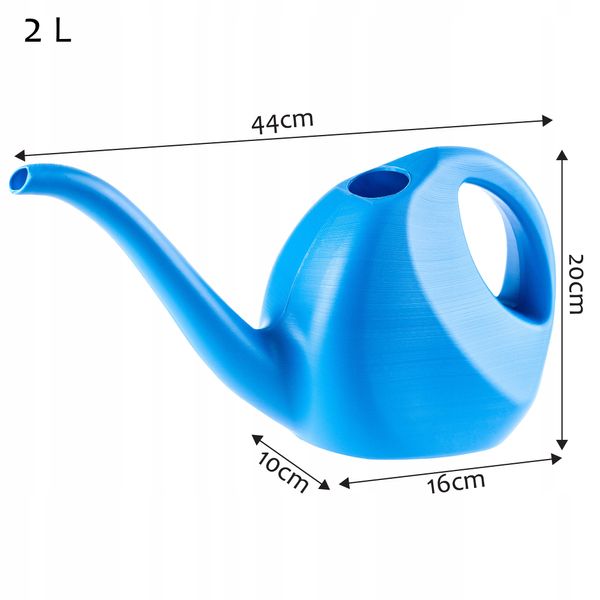 KONEWKA OGRODOWA Z RĄCZKĄ PLASTIKOWA KOLORY 2 L zdjęcie 3