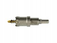 Otwornica widiowa GEKO 25 mm do metalu z wiertłem tytanowym TCT