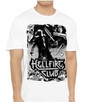 Stranger Things Hellfire Club Poster T Shirt White M