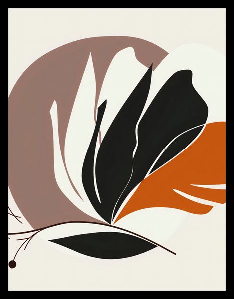 Plakat 50x65cm Elegancja Roślinna zdjęcie 2