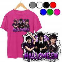 KOSZULKA DZIECIĘCA T-SHIRT Z NADRUKIEM - WEDNESDAY ADDAMS - S 122-128