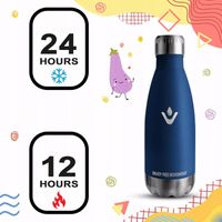 Butelka termiczna 350ml stal nierdzewna szczelna na kawę herbatę BPA FREE