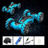 Samochód kaskaderski zdalnie sterowany kolor niebieski zabawka ShaGoLand