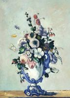 Plakat 50x70cm Rococo Vase, Paul Cezanne Vintage do Salonu