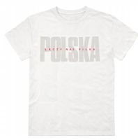 Koszulka młodzieżowa T-SHIRT ŁĄCZY NAS PIŁKA KIBICOWSKA bawełna roz. M