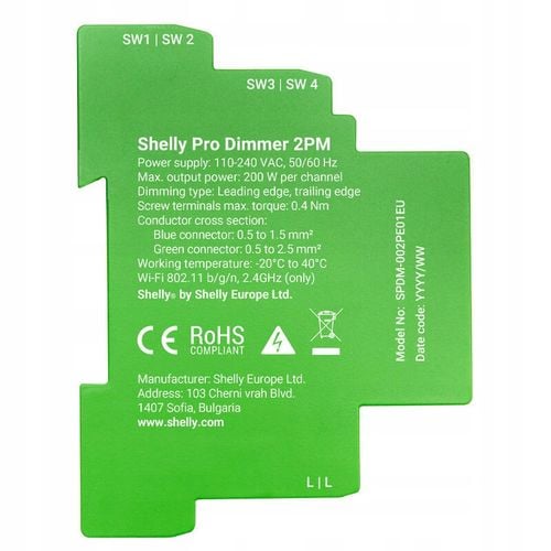 Sterownik Shelly Pro Dimmer 2 WiFi na Arena.pl