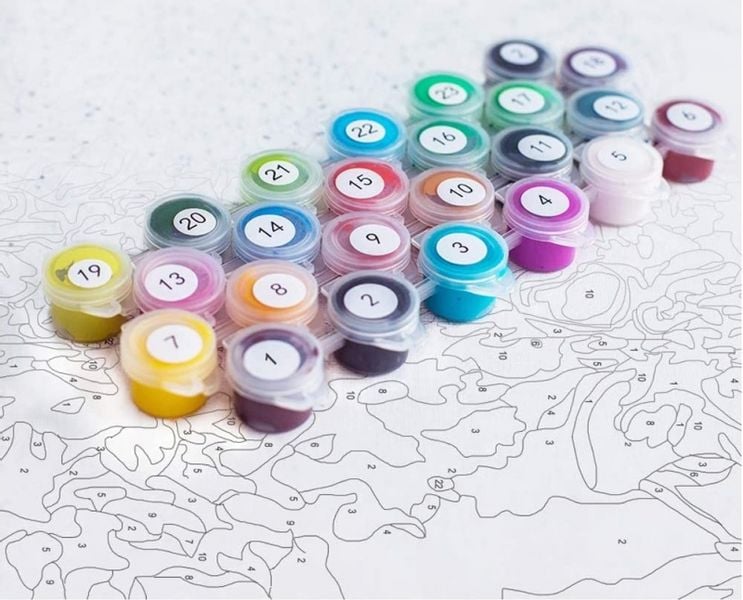 Malowanie po numerach Piesek płótno farby pędzelk zdjęcie 4