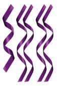 pack headbands 1 + 4 purple (size: tu)