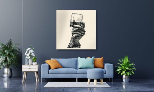 OBRAZ NA PŁÓTNIE 107 Whisky 30x30cm na Arena.pl
