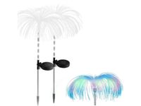 2x lampa ogrodowa solarna światłowodowa dmuchawiec