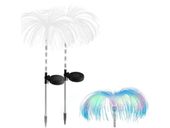 2x lampa ogrodowa solarna światłowodowa dmuchawiec