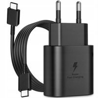 SZYBKA ŁADOWARKA SIECIOWA DO TELEFONU KOSTKA 25W MOCNY ZASILACZ+KABEL USB-C