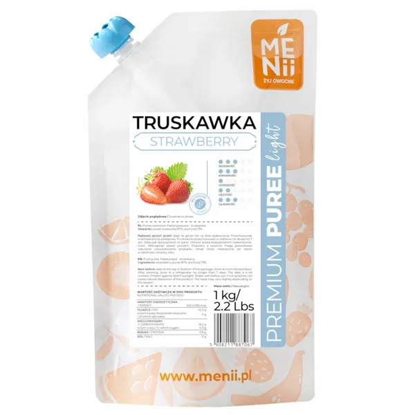 Premium Puree LIGHT Truskawka 1kg zdjęcie 1