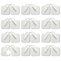 24x żelowe elektrody 5x5cm pin 2 mm TENS EMS SANIT