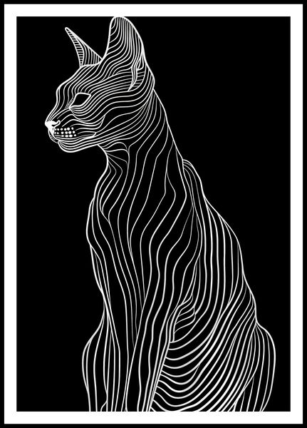 Plakat 68x98cm Minimalny Kontur zdjęcie 3