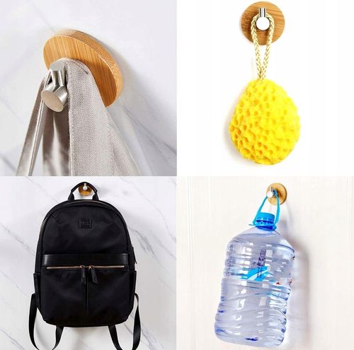 Haczyki Do Łazienki Łazienkowe X 4 Samoprzylepne na Arena.pl