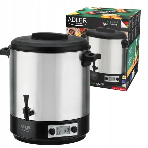 GARNEK ELEKTRYCZNY DO PASTERYZACJI PODGRZEWACZ WARNIK DO PRZETWORÓW 28L XL zdjęcie 1