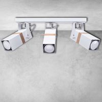 Regulowana LAMPA sufitowa VIDAR MLP5407 Milagro skandynawska OPRAWA metalowy SPOT reflektorki białe