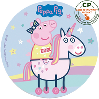 Opłatek na tort Świnka Peppa