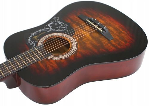 GITARA AKUSTYCZNA ZESTAW DLA POCZĄTKUJĄCYCH 81/P na Arena.pl