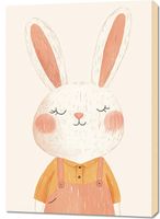 Obraz 70x100cm Wzory dla Dzieci, Dziewczynki i Chłopca - Zając