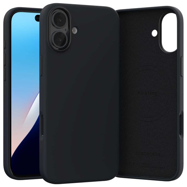 Spacecase Pure Mag Iphone 16 Plus Black zdjęcie 9