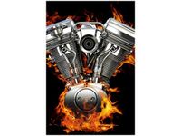 40X60CM OBRAZ SILNIK V2 HARLEY DAVIDSON