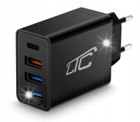 SZYBKA ŁADOWARKA SIECIOWA KOSTKA 4w1 60W 1xUSB-C PD + 2xUSB-A 2A + 1xQC 3.0