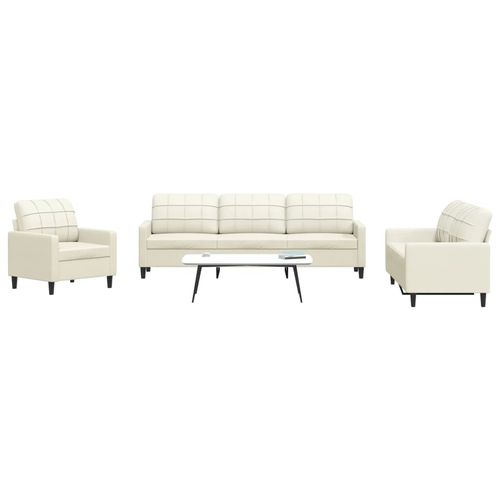 4-cz. komplet wypoczynkowy z poduszkami, kremowy, aksamit na Arena.pl