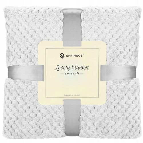 GRUBY KOC CIEPŁY NARZUTA DWUSTRONNA NA ŁÓŻKO KANAPĘ 220x200 cm PLED MIĘKKI na Arena.pl