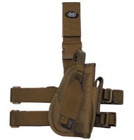 Kabura na pistolet na udo coyote tan prawa