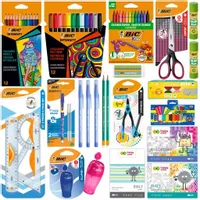 BIC WYPRAWKA SZKOLNA DLA KLAS 4-6 KREDKI PISAKI OŁÓWKI BLOKI +GRATIS