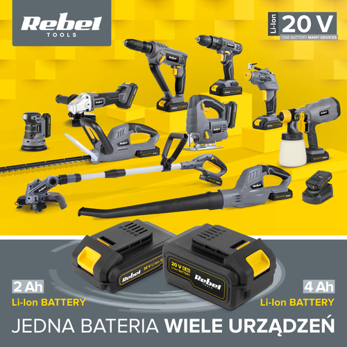 Ładowarka 21V 2,2A do elektronarzędzi Rebel na Arena.pl
